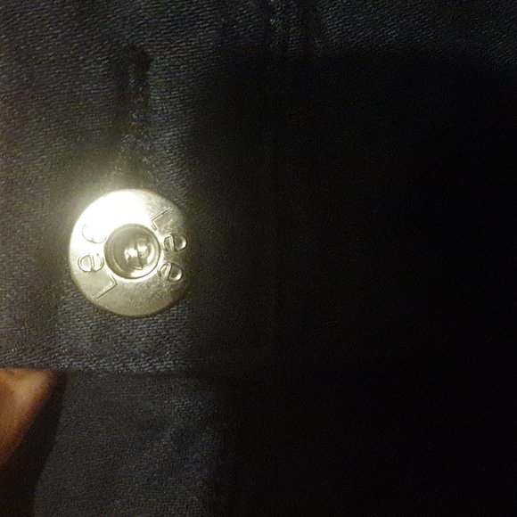 💥3 for $20 LEE dark navy blue skinny leg jeans with ankle zips like new size 8 - Picture 4 of 4